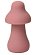 Розовый перезаряжаемый клиторальный стимулятор-грибочек Protruding Mushroom