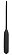 Черный уретральный виброплаг Silicone Vibrating Urethral Dilator - 21 см.