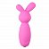 Розовый мини-вибратор Mini Bunny Vibe - 8 см.