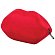 Красная микрофибровая подушка для любви Kiss Wedge